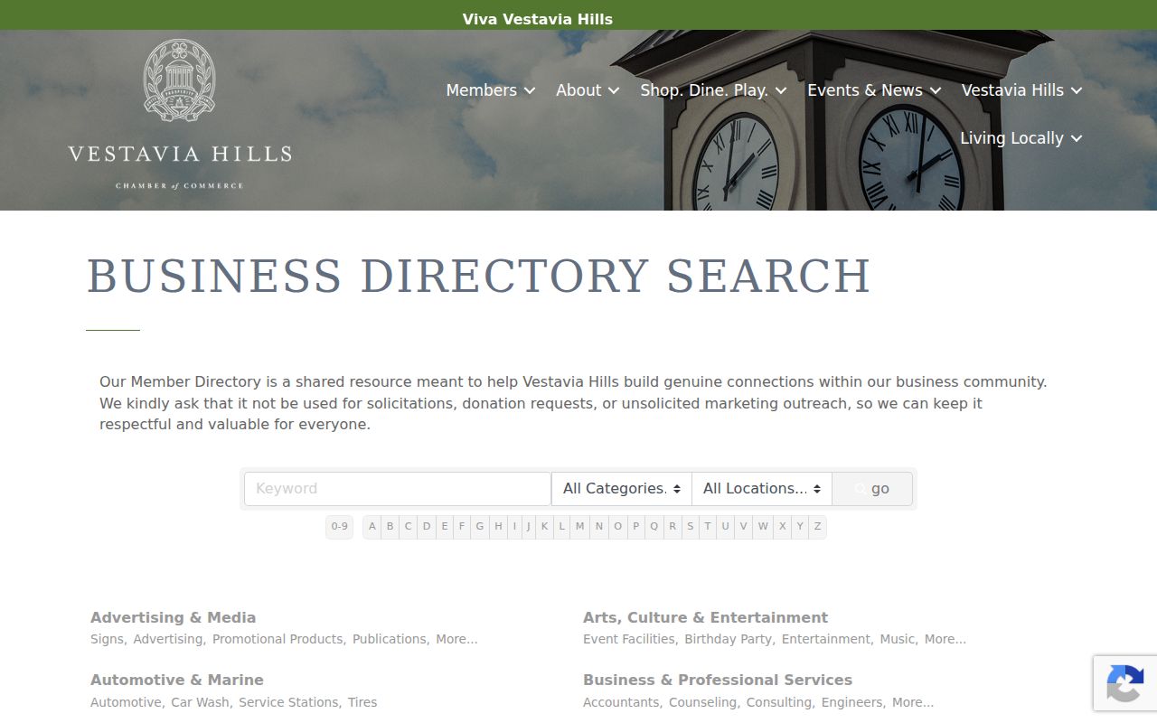 Vestavia Hills neighbors Chamber community directory