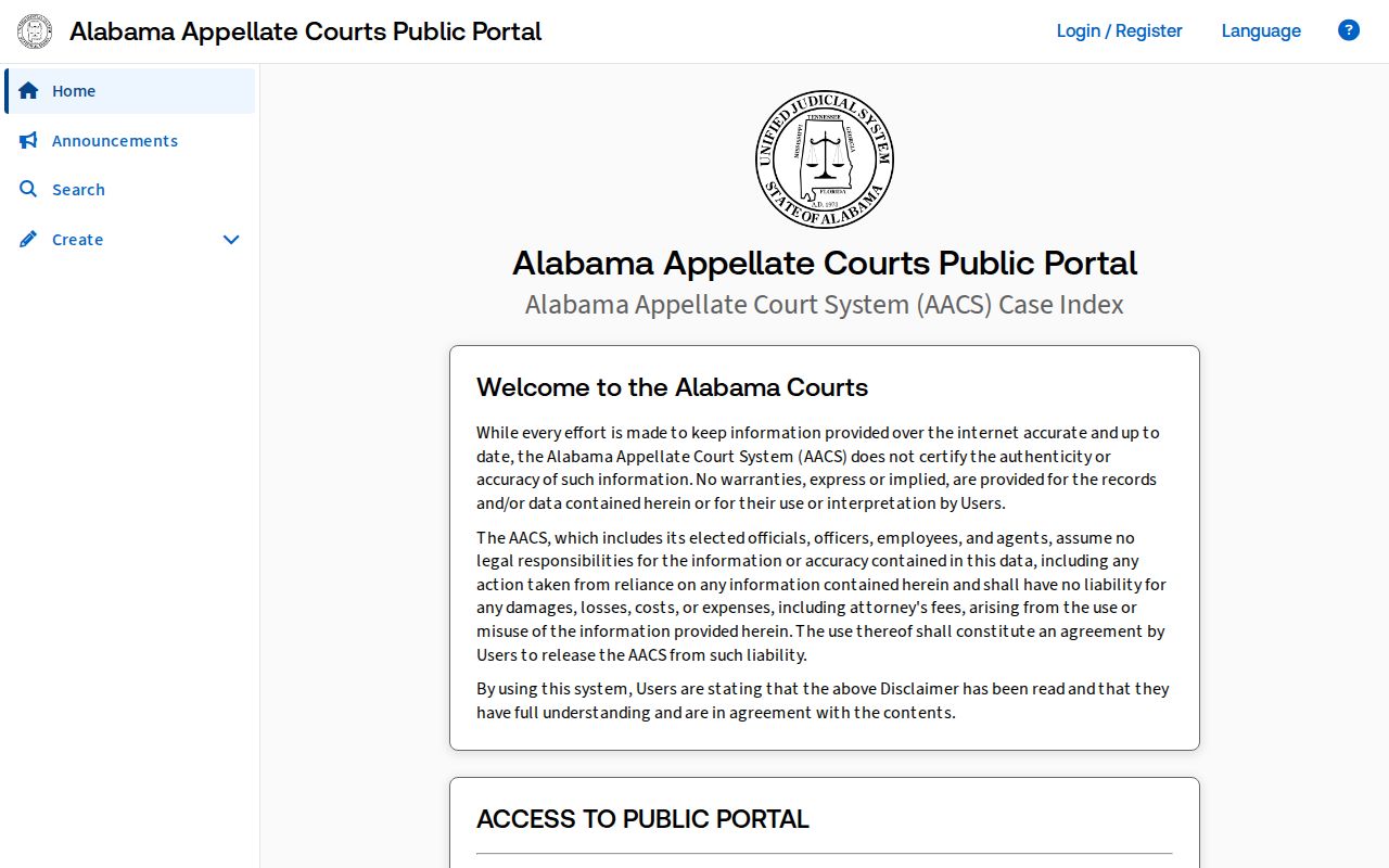 Vestavia Hills resident lookup on the Alabama appellate portal